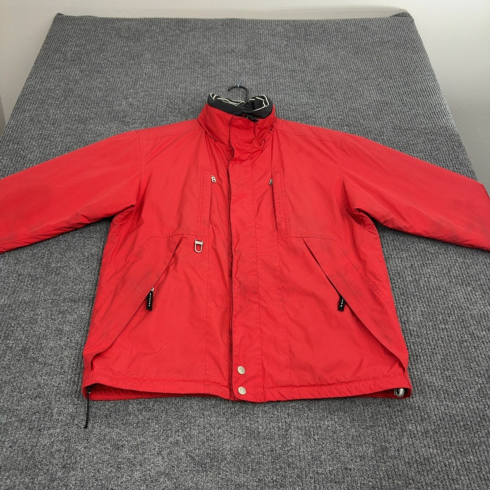 Vintage Bogner‎ Jacket Mens 38 Red Polyester Puffer Full Zip Ski Winter Gorpcore